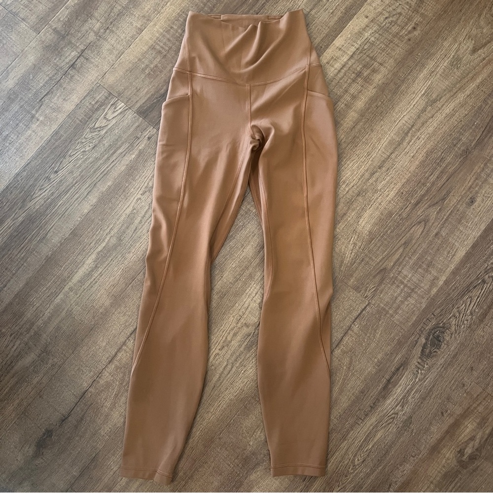 LULULEMON Align high rise pants with pockets 25” brown